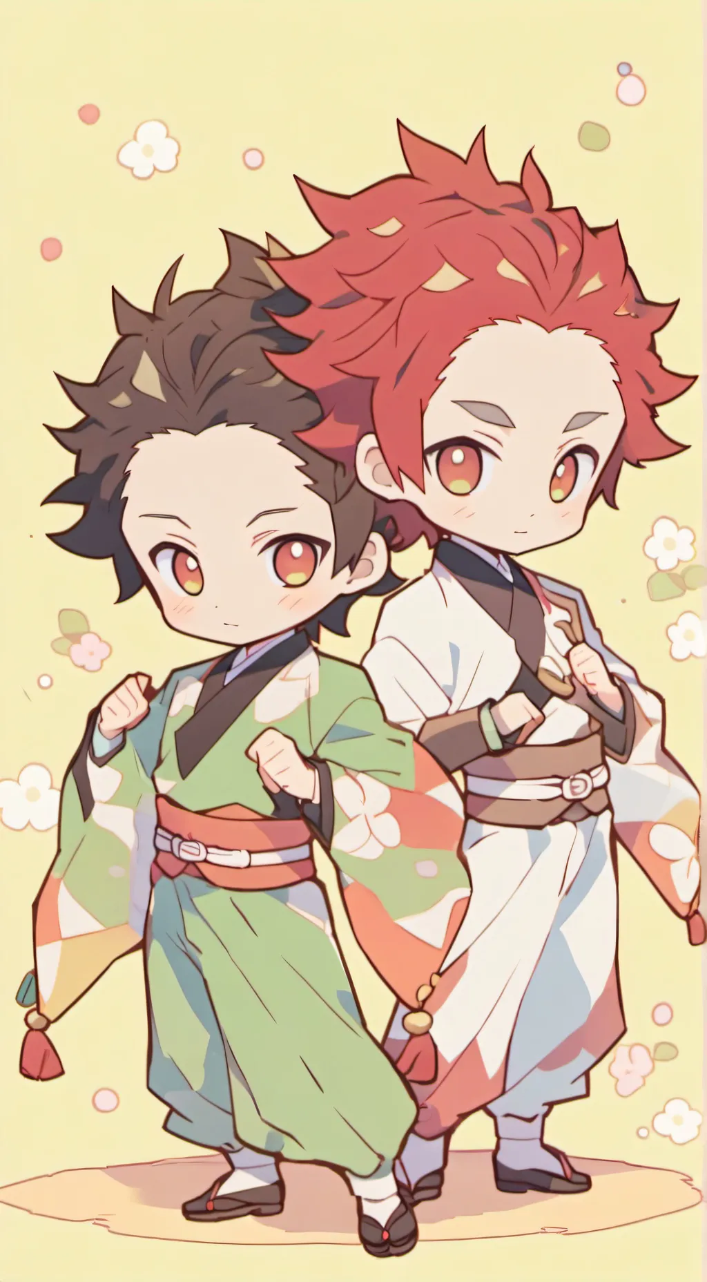 ai character: Muzan x tanjiro  background