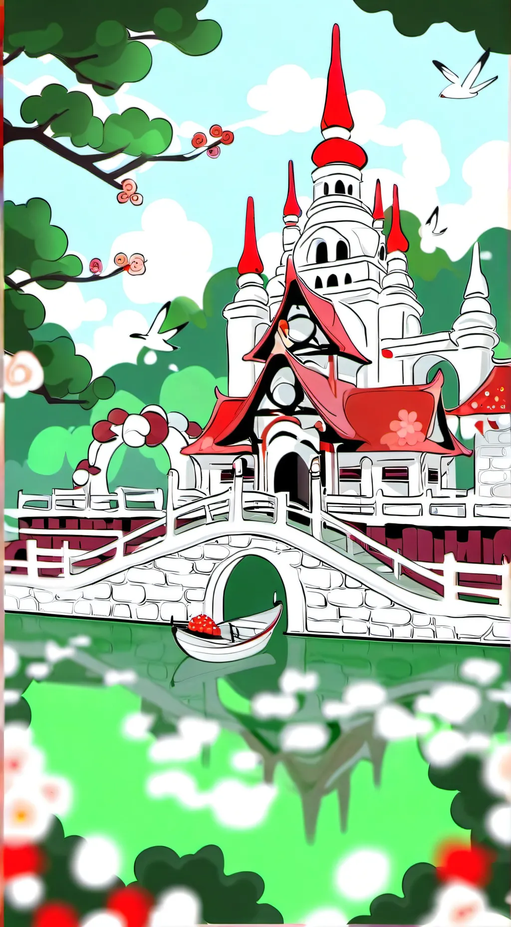 ai character: dandys world background