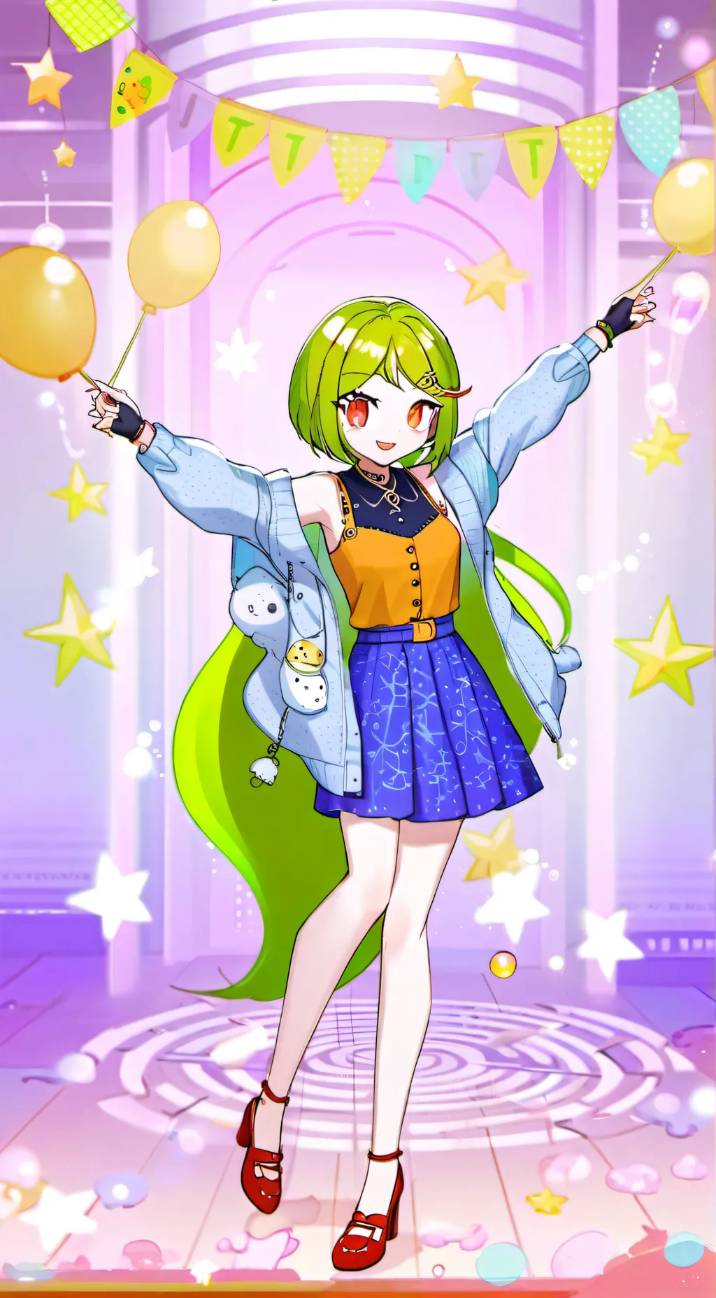 ai character: pool background