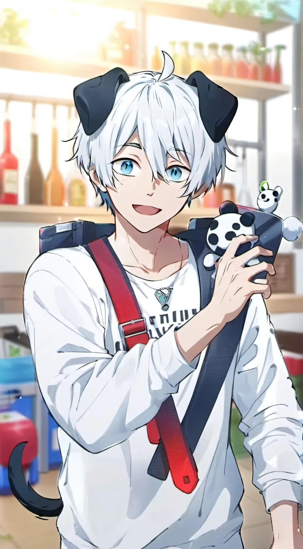 ai character: Spotty Spirit Pup background