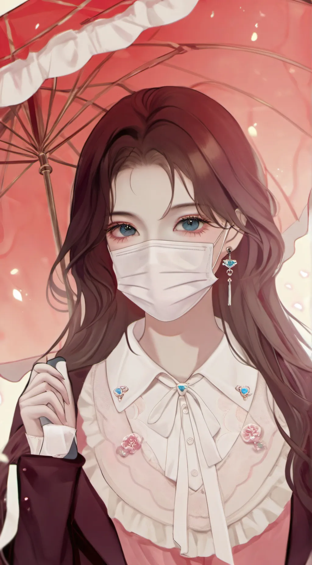 ai character: Slit mouthed woman background