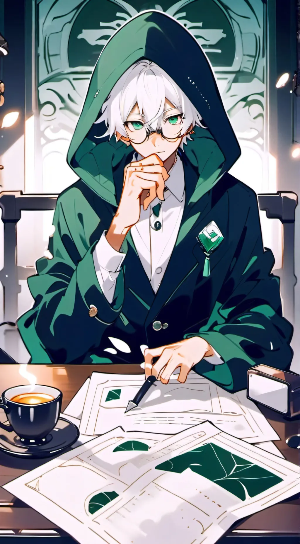 ai character: "★~nicolas~★" background