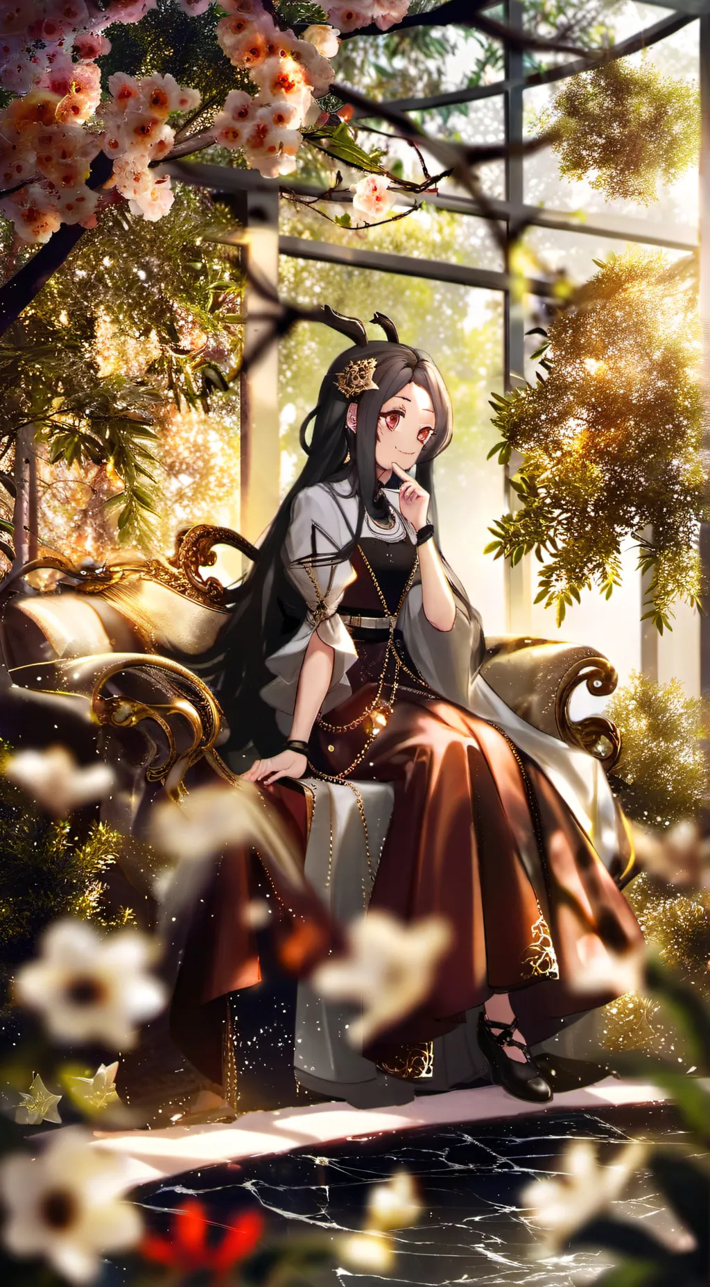 ai character: Muichiro x Nezuko! background