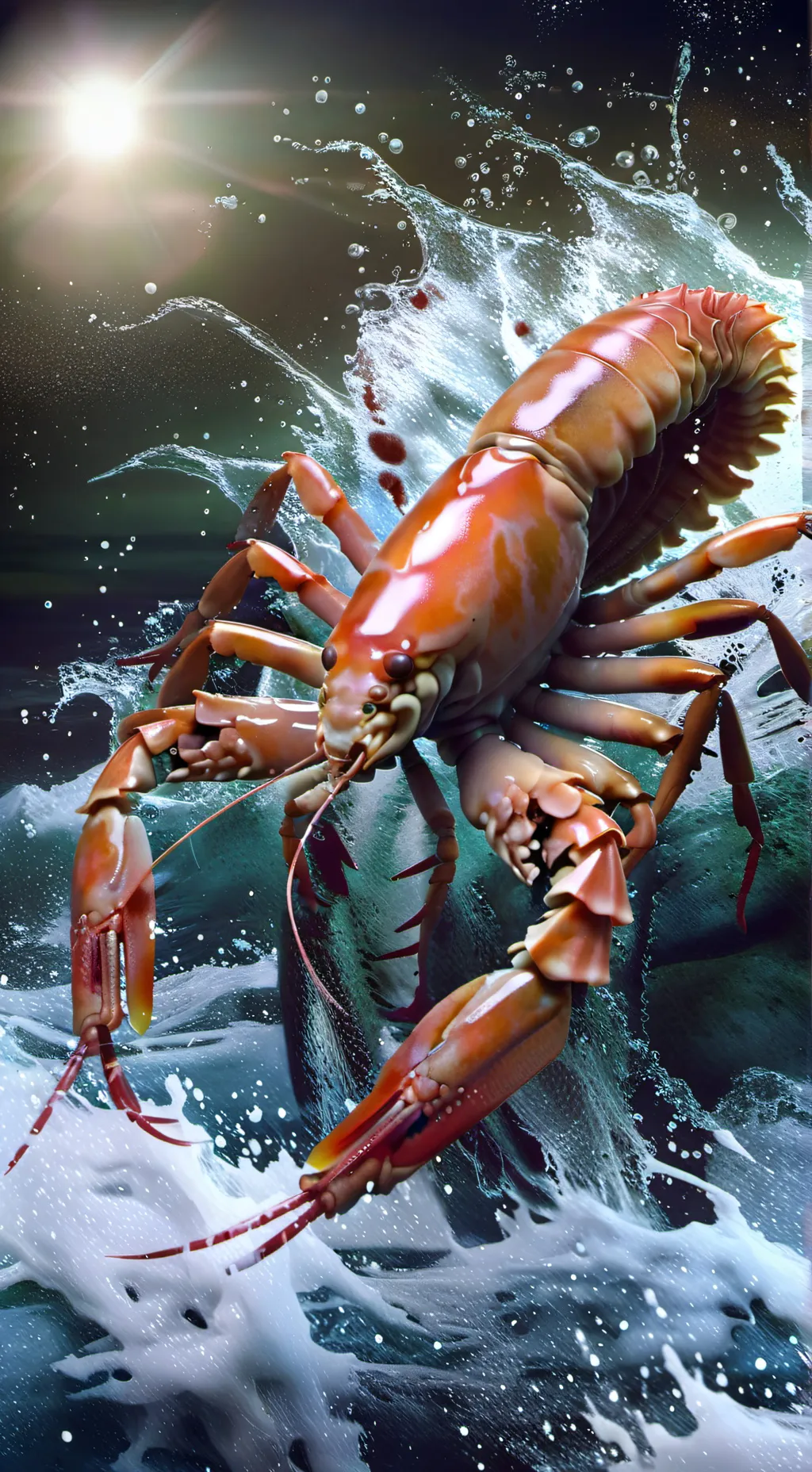 ai character: Shrimpo background