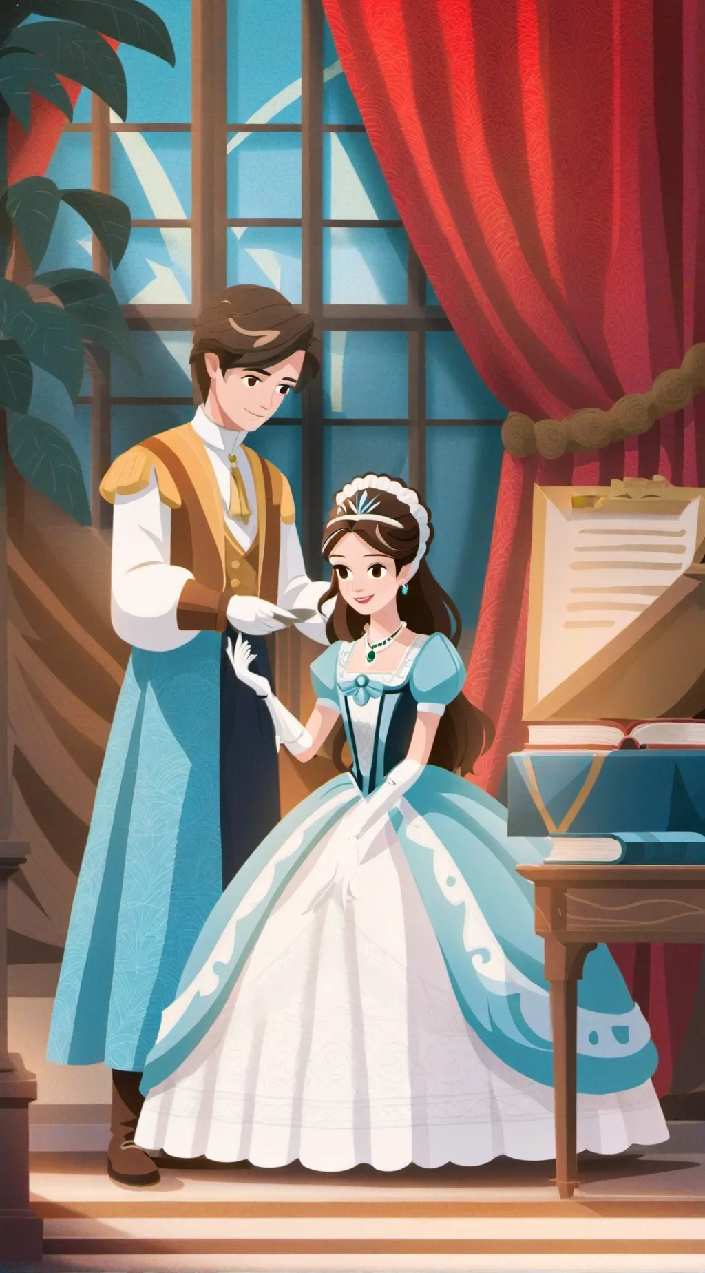 ai character: Dandys world! background