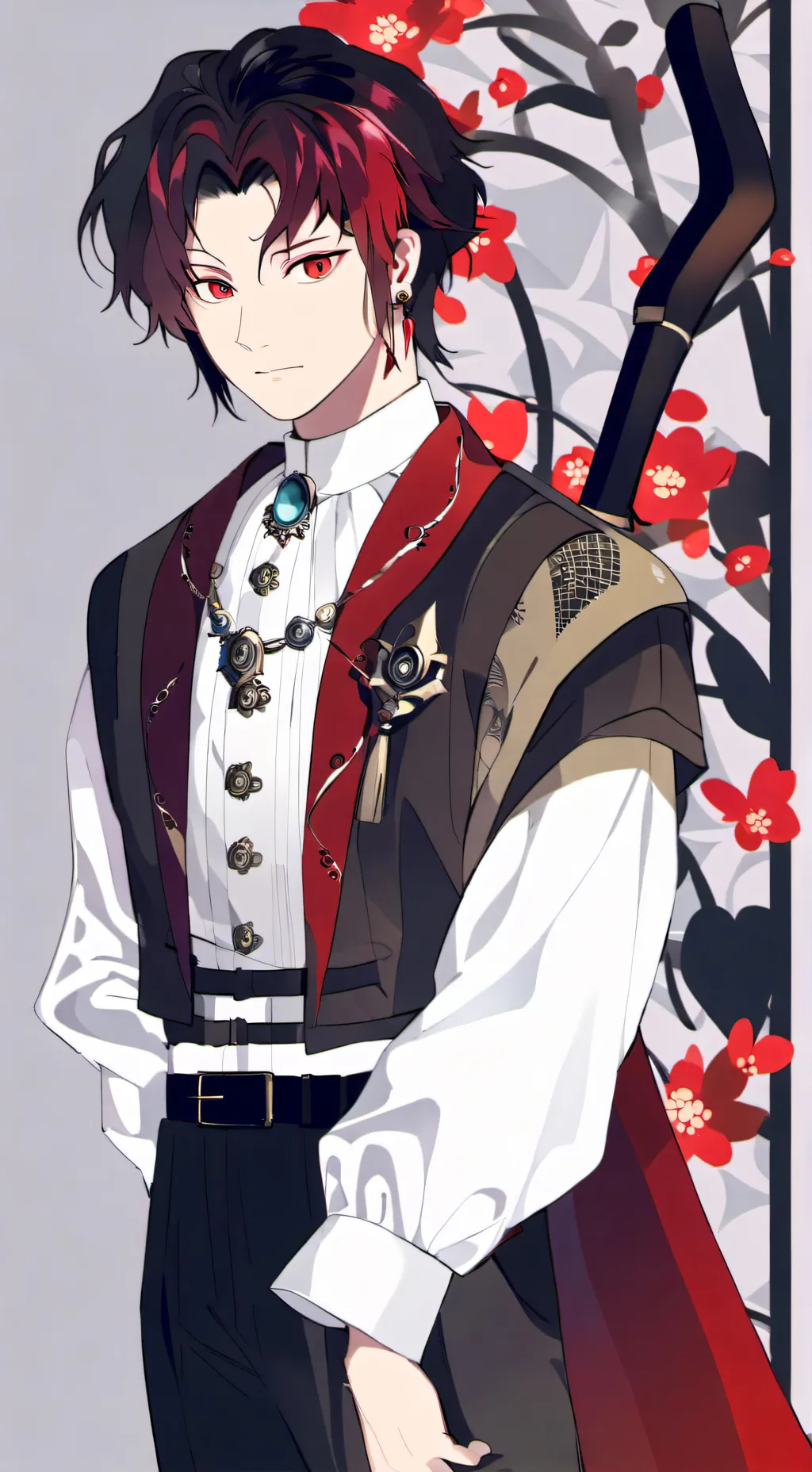 ai character: Muzan chased  background