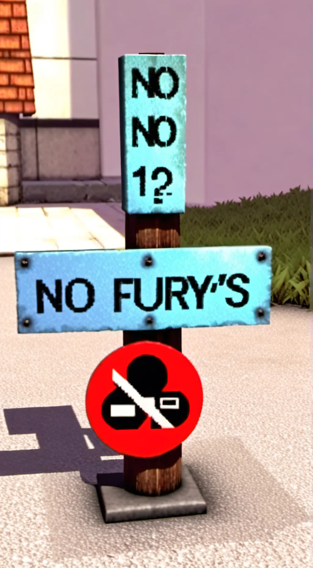 ai character: ANTI FURRY background