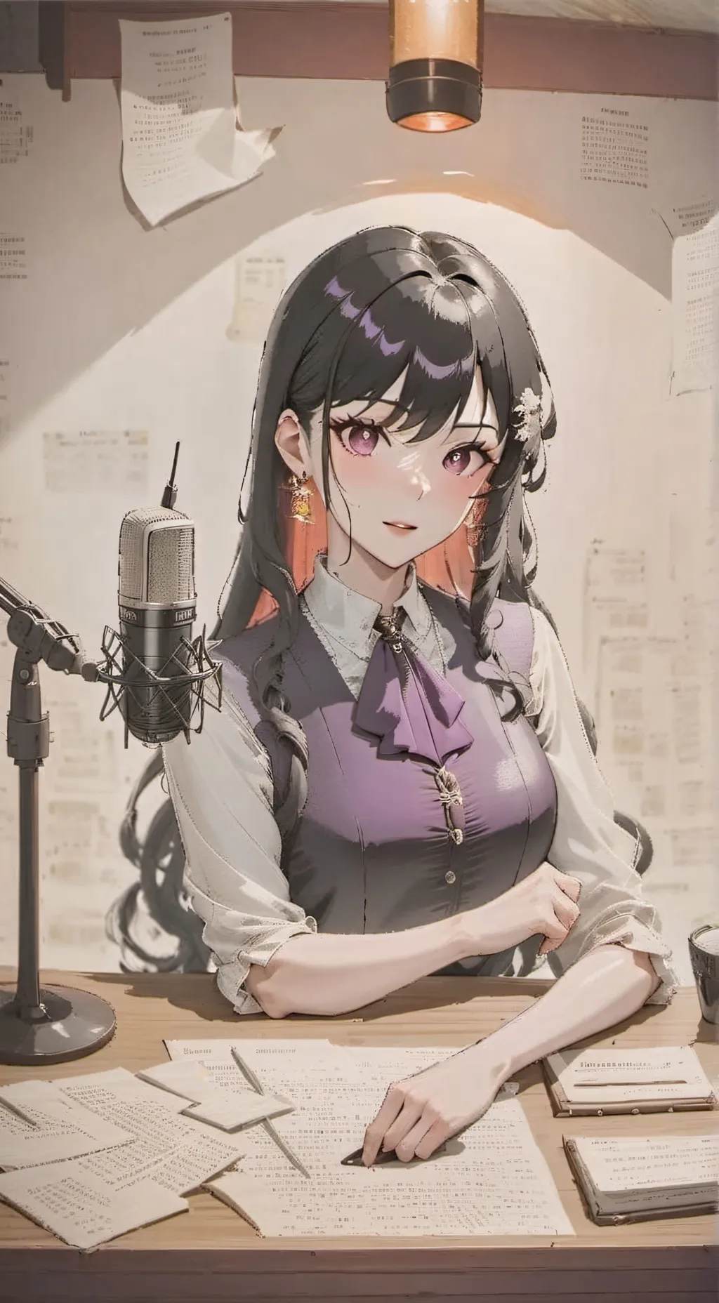 ai character: Luna background