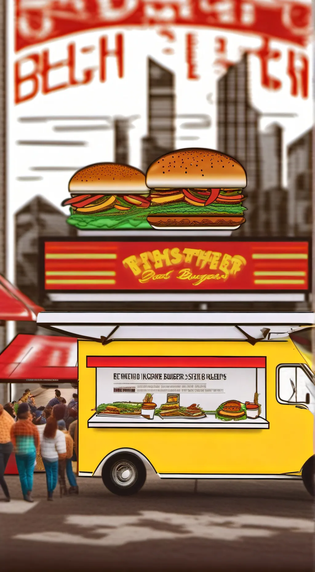 ai character: Bendy Burgers Empi background