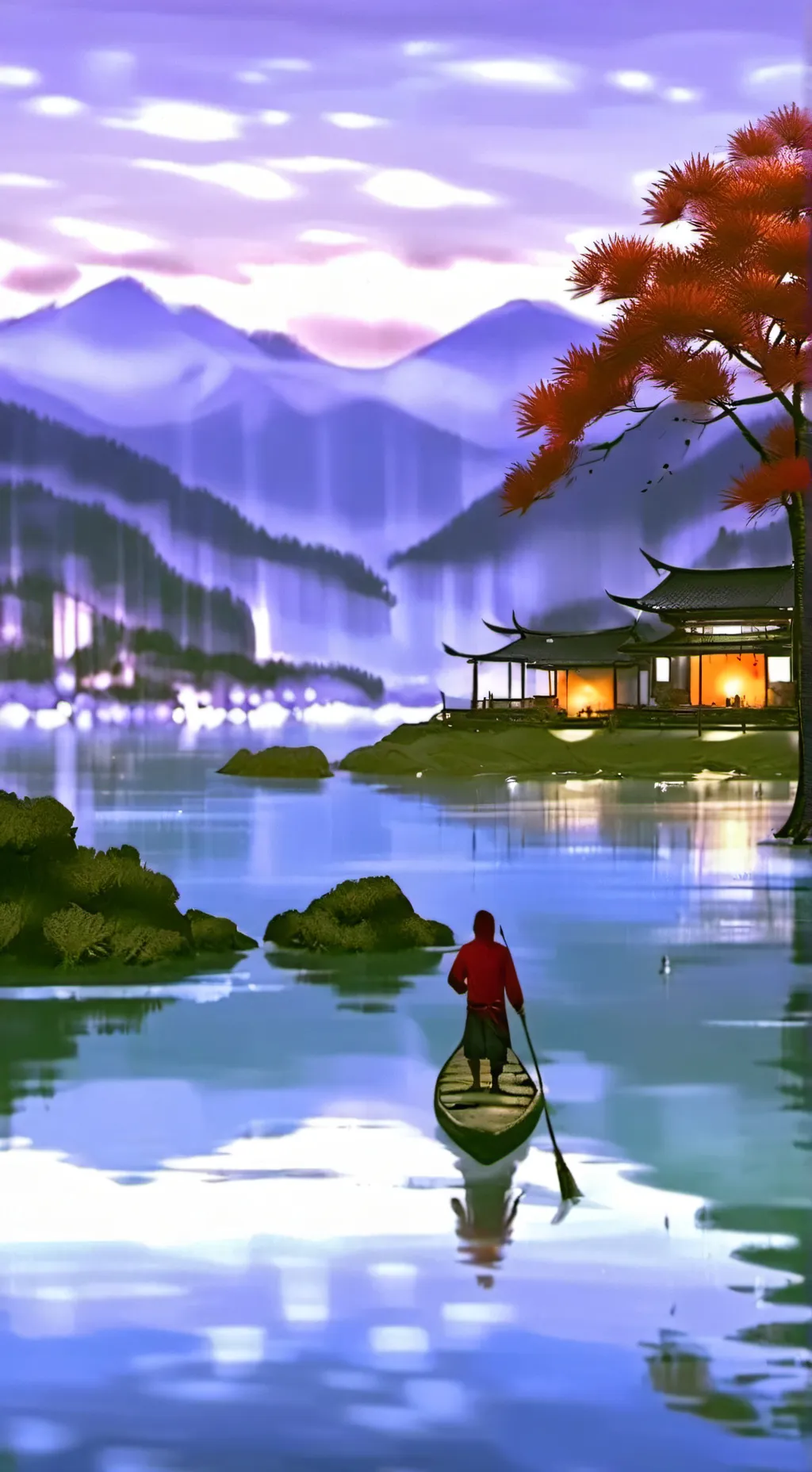 ai character: dw sleep over background