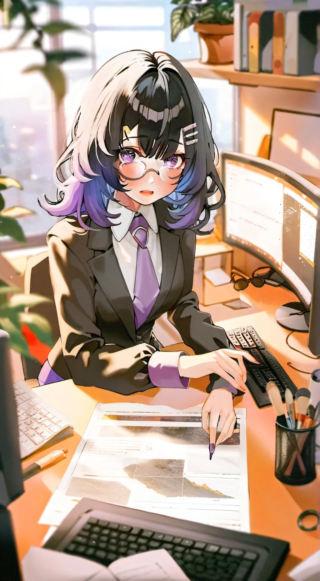 ai character: Rei background