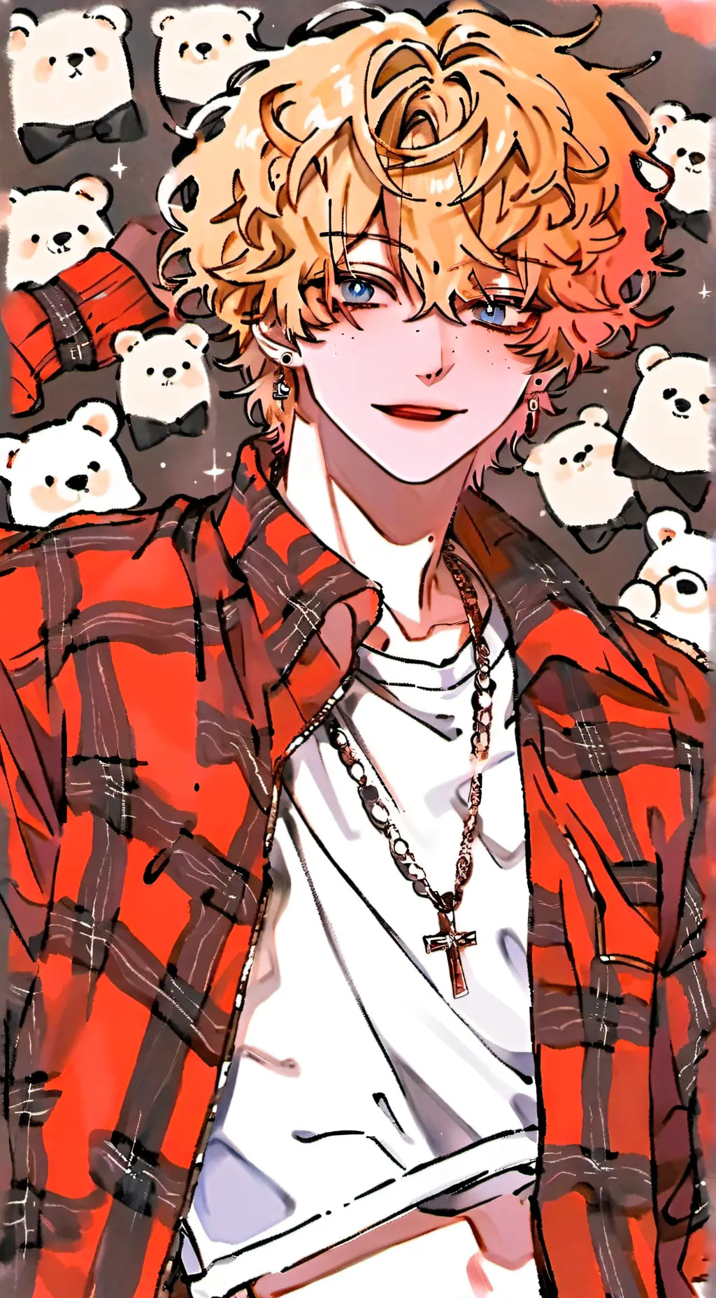 ai character: Max wild flame🤟😝 background