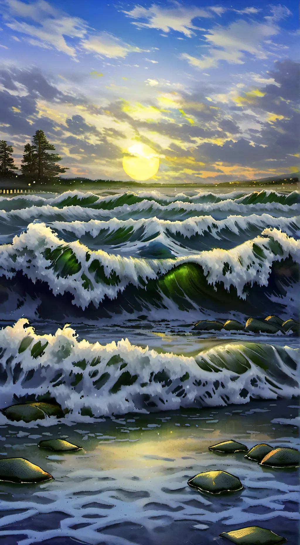 ai character: Shinkami💛💜 background