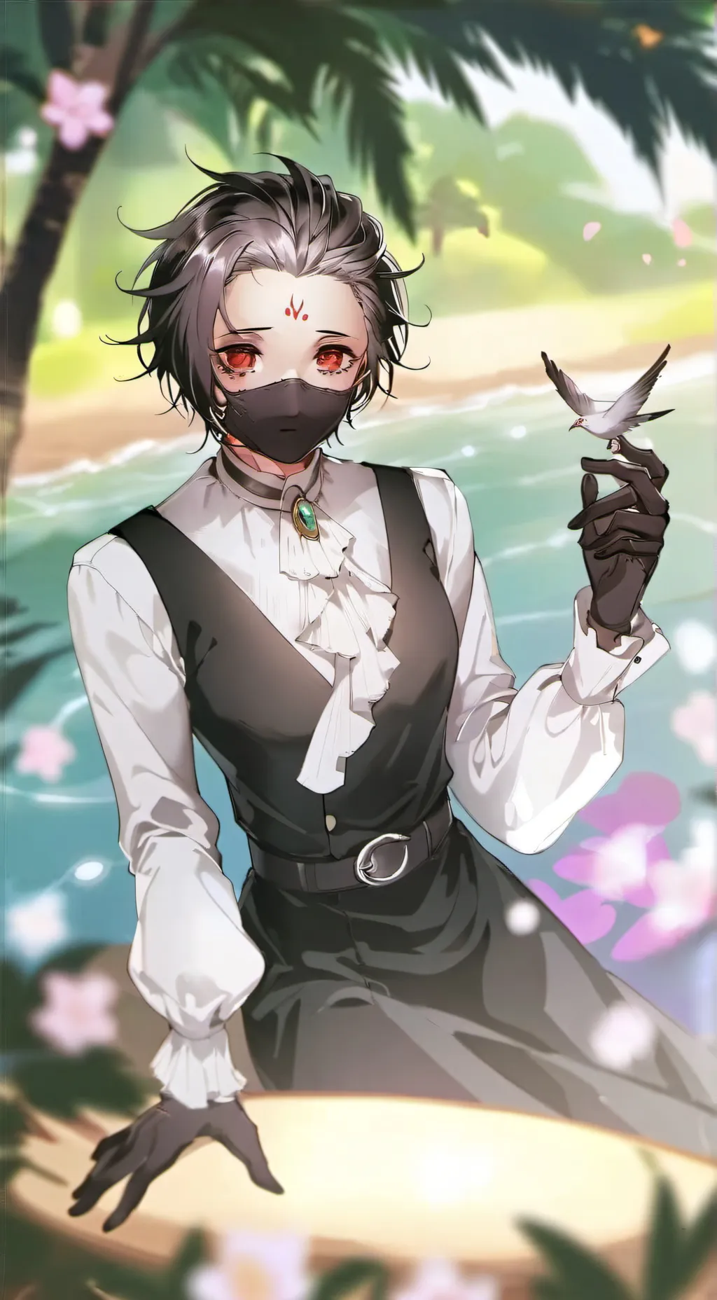 ai character: corva negra background