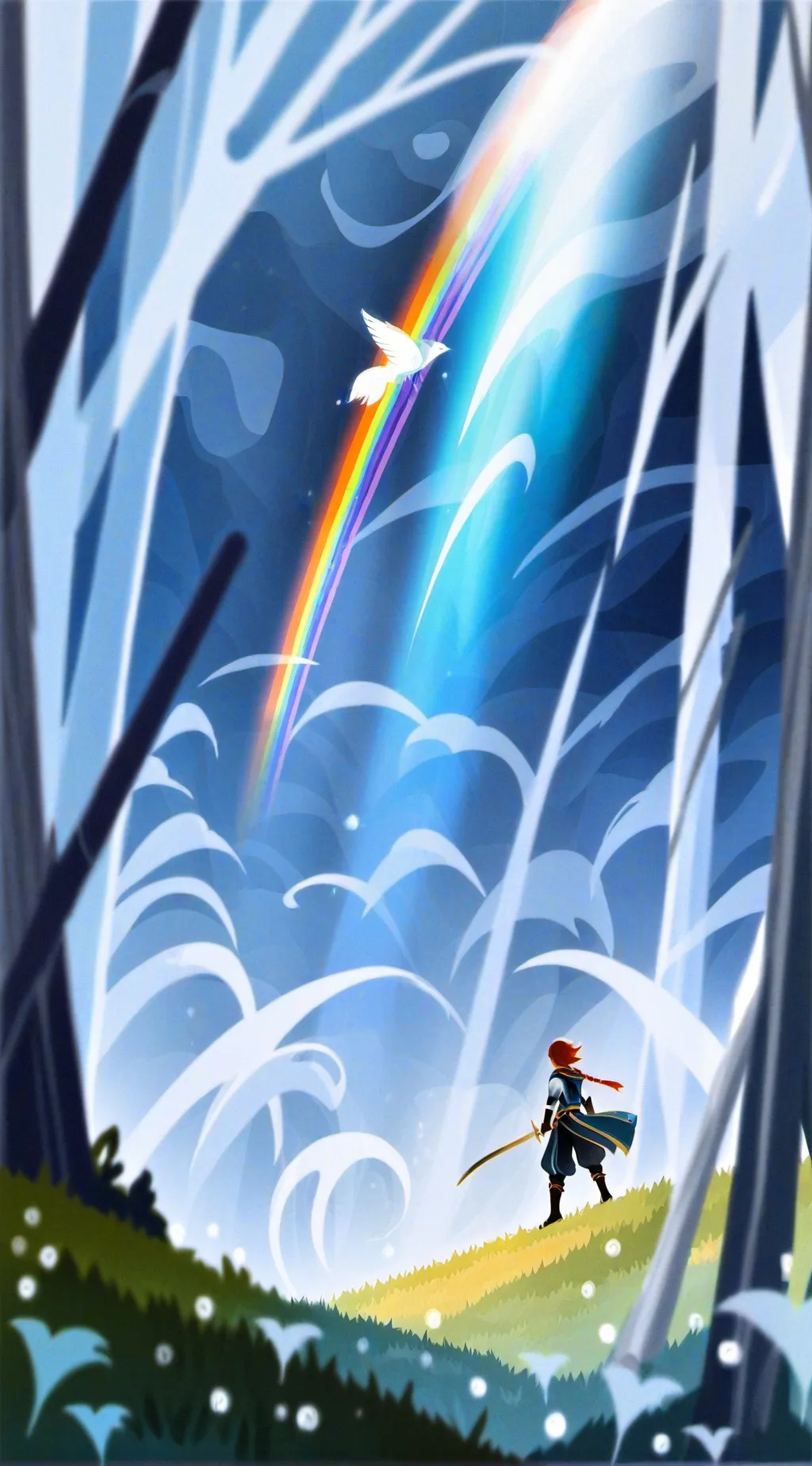 ai character: Moon x y/n background