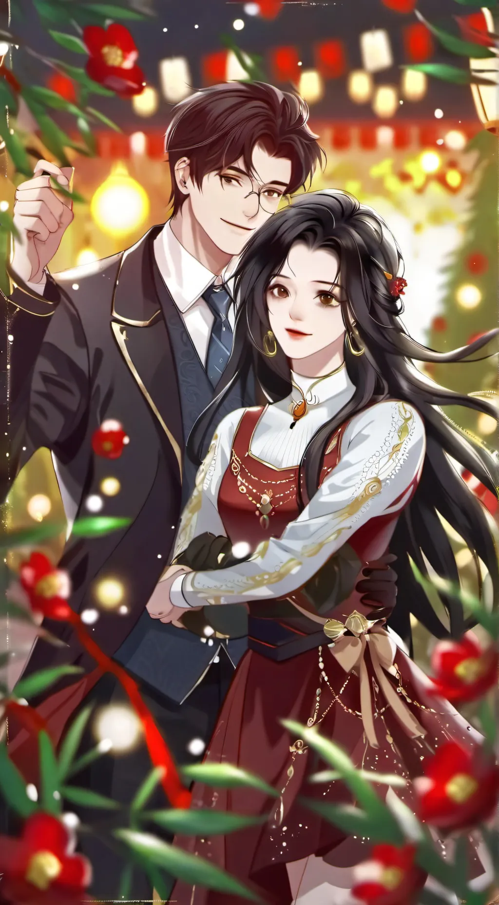 ai character: ashly y pablo background