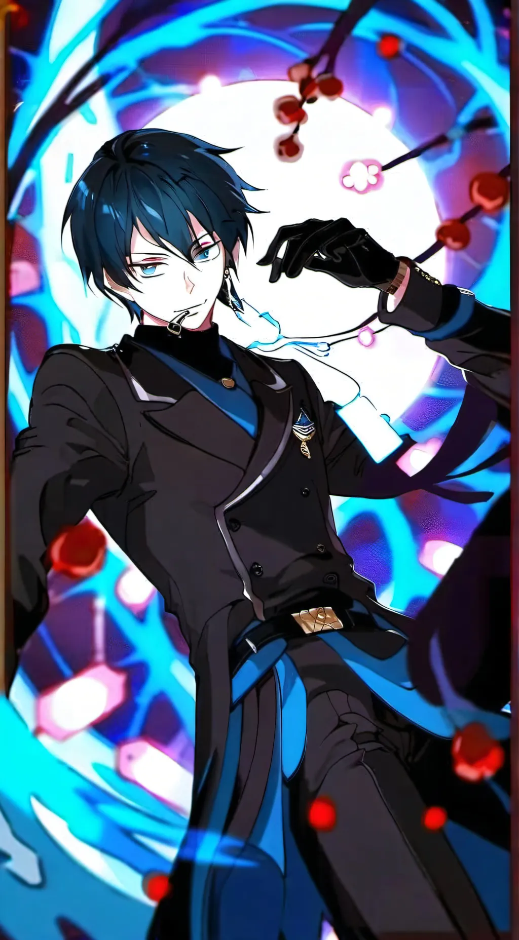 ai character: Holiiiii background