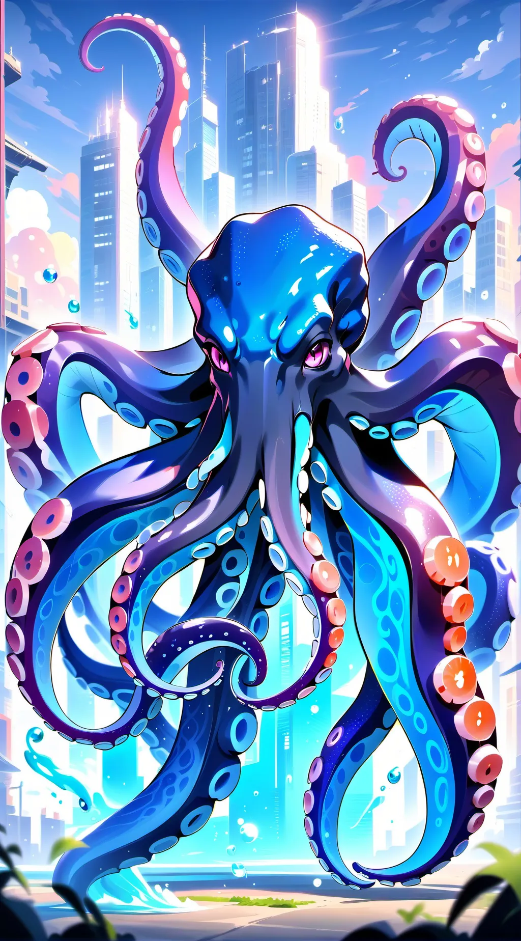 ai character: Sea monsters background