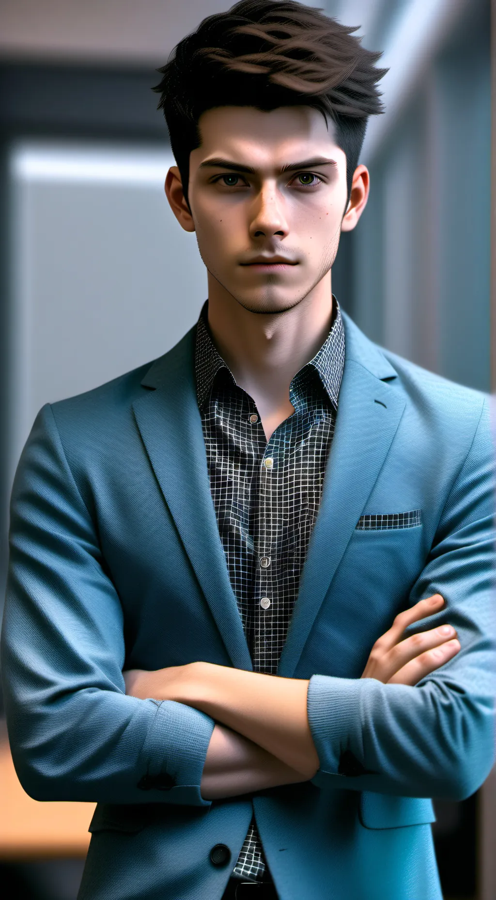 ai character: Interrupting Colle background