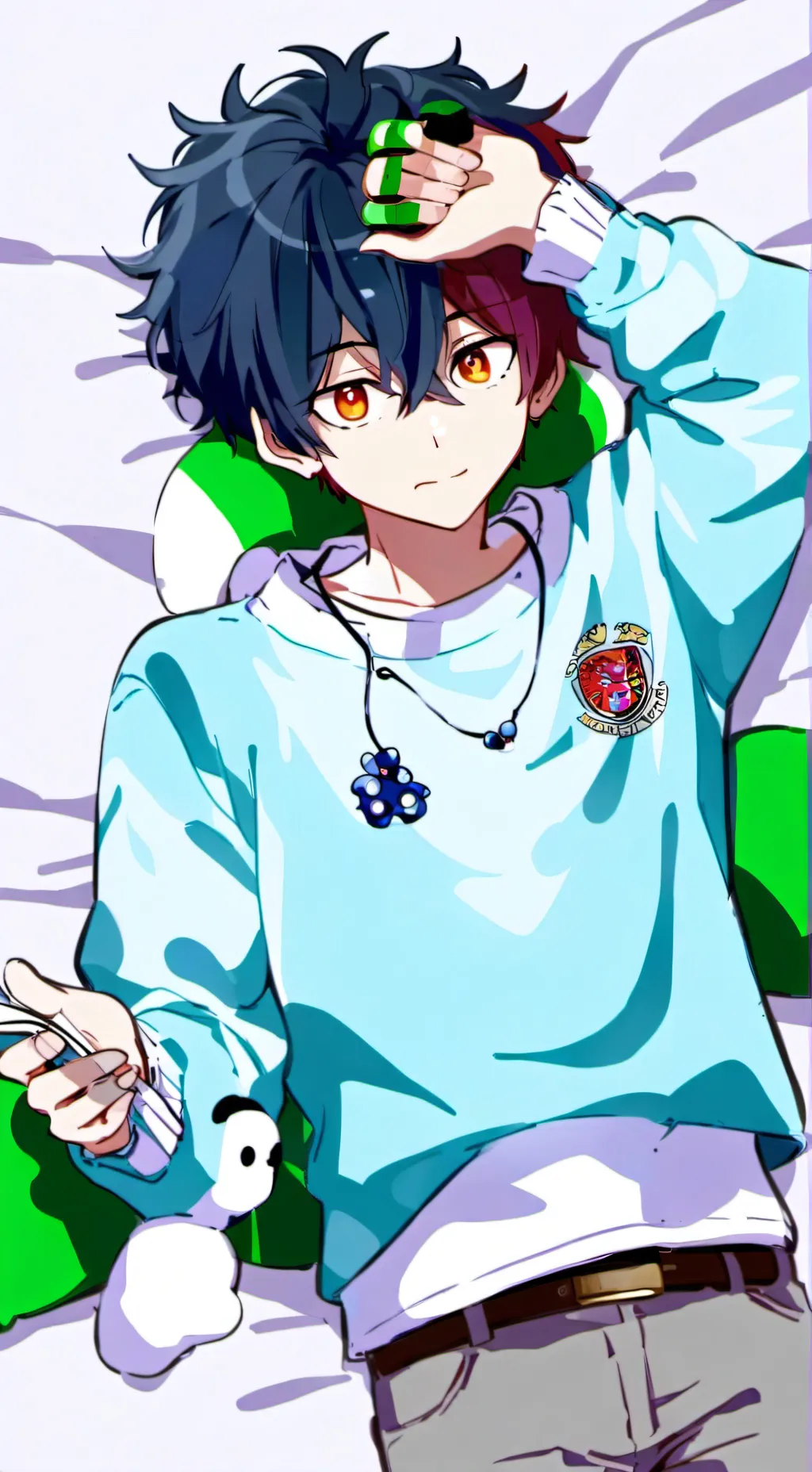 ai character: snow Puff  background