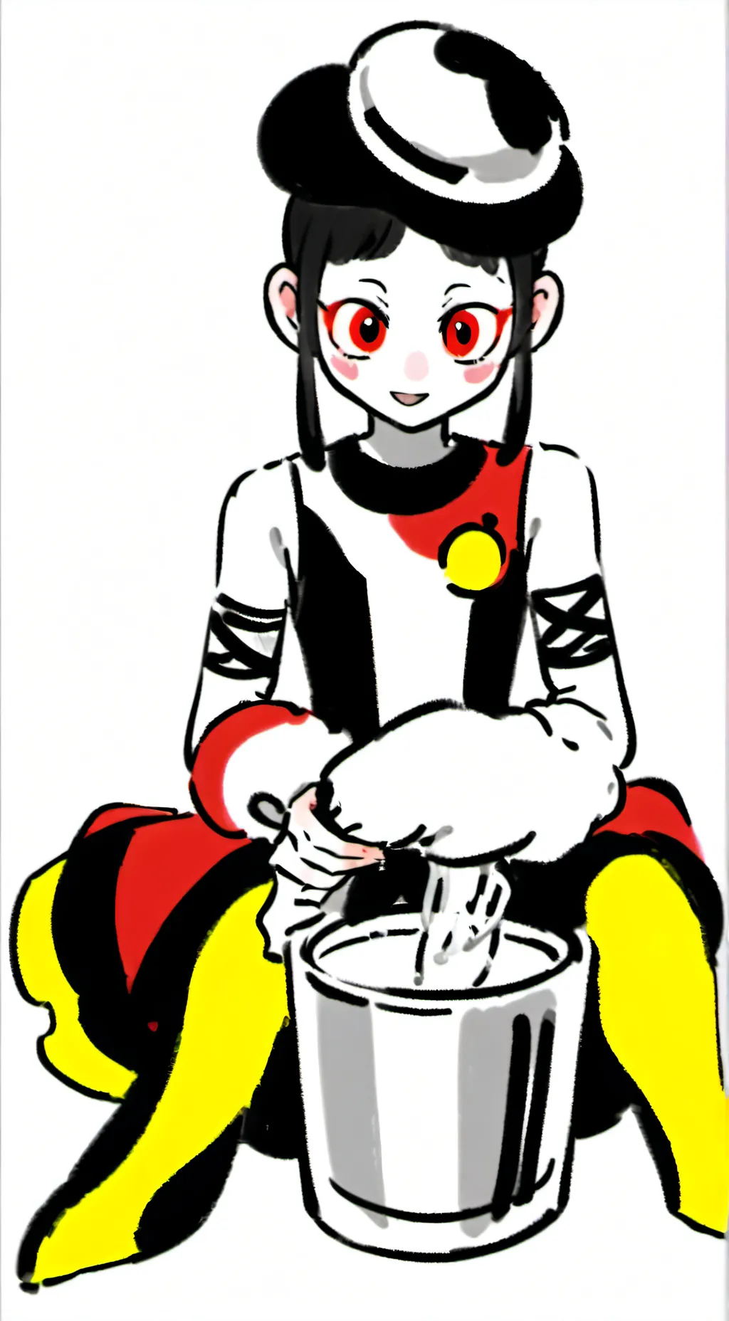 ai character: DW cat infection background