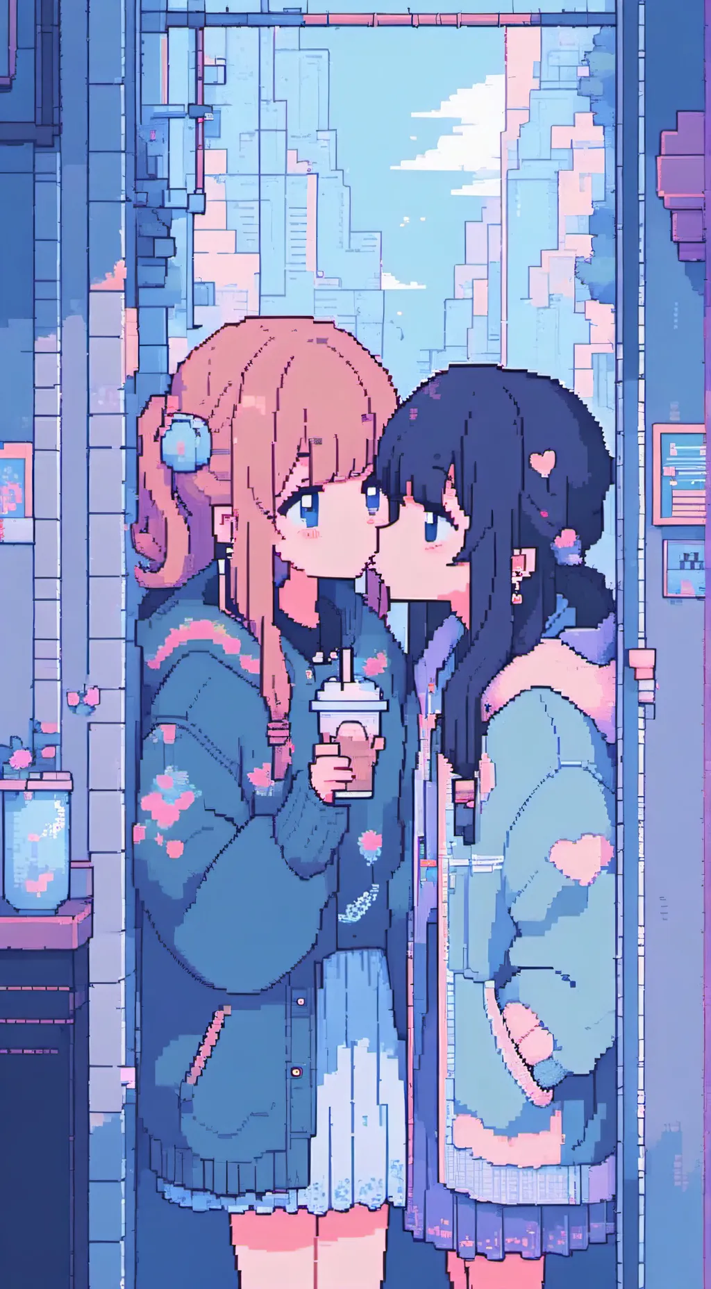 ai character: fishy×crystal fpe background