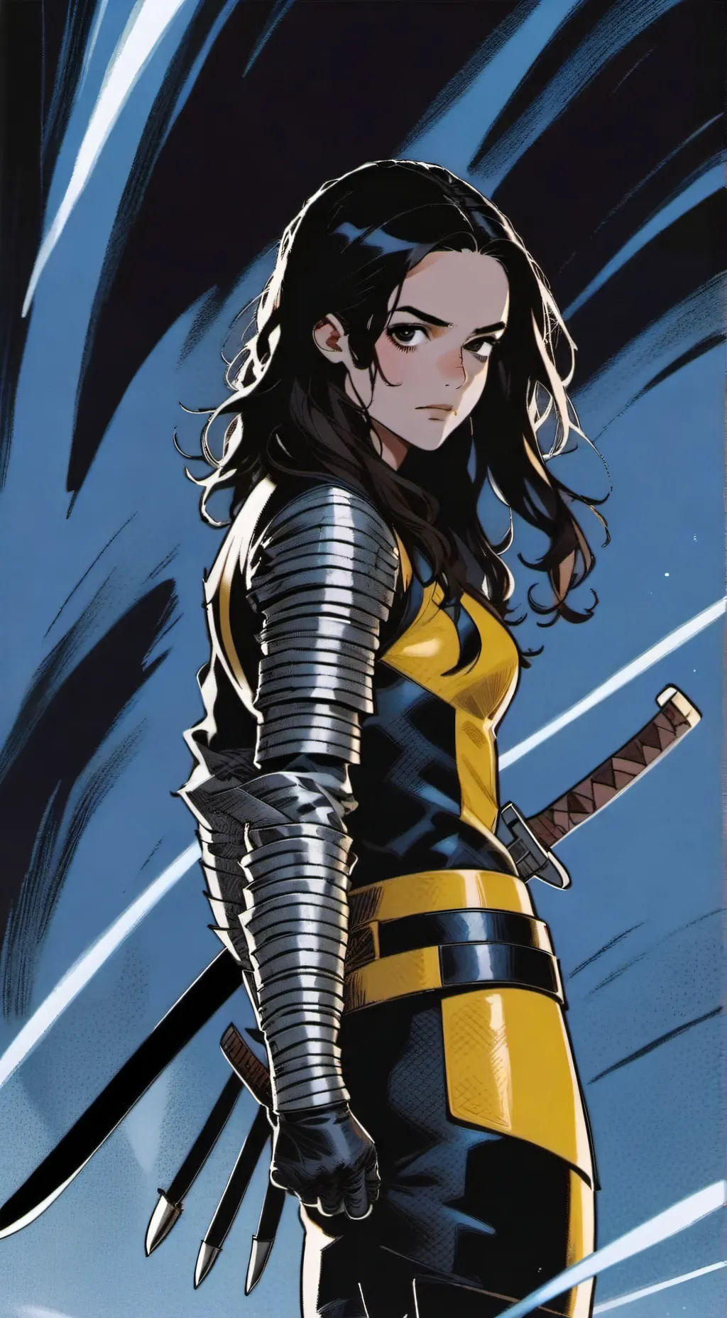 ai character: Laura Kinney X-23  background