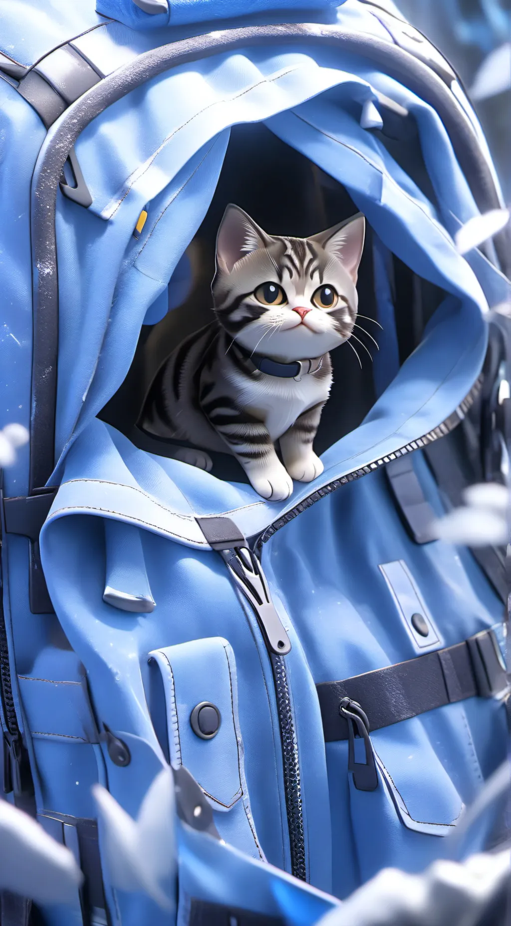 ai character: stealer cat background