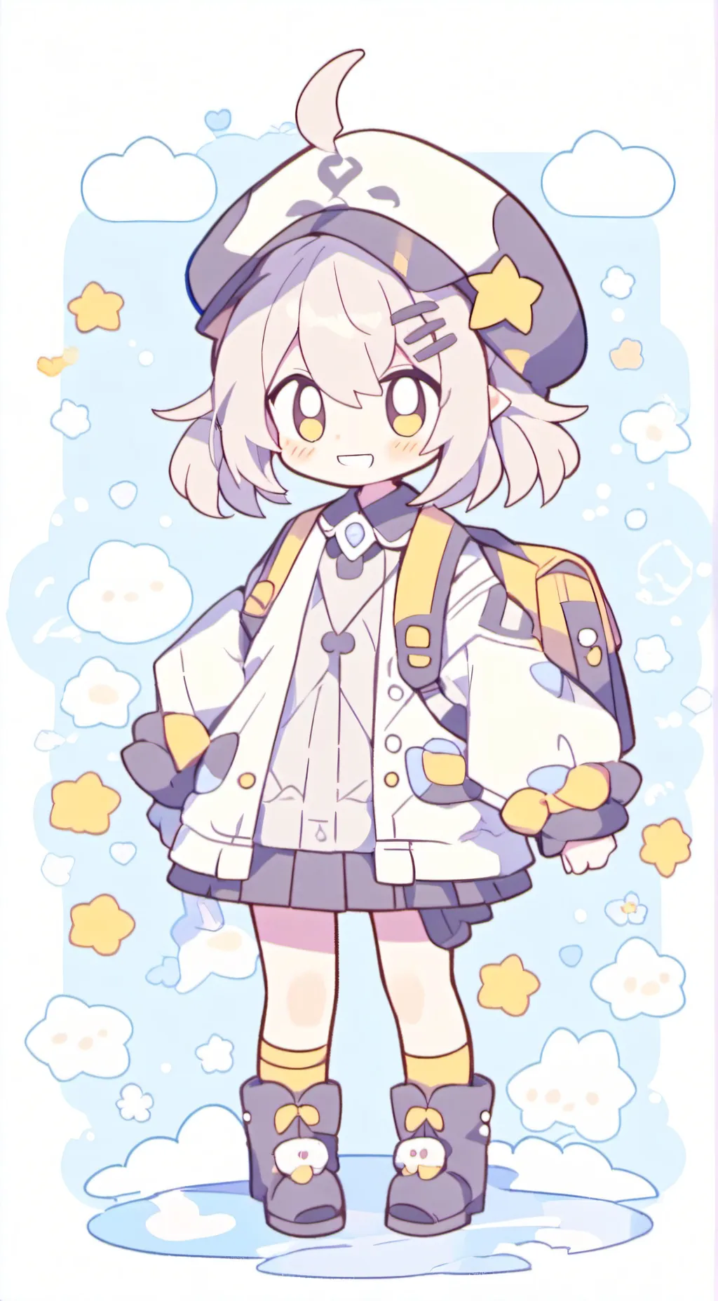 ai character: neco arc  background