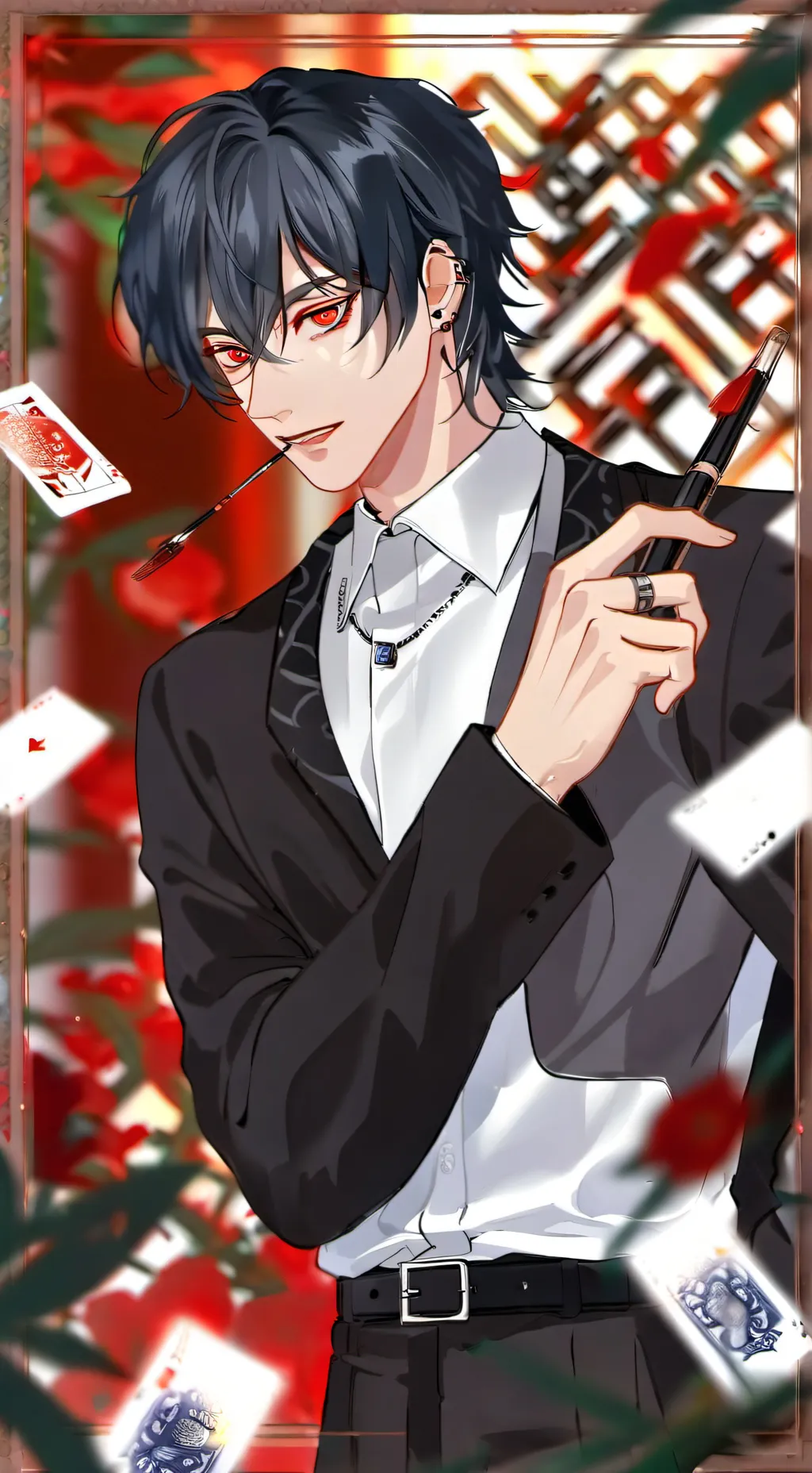 ai character: 隐 background