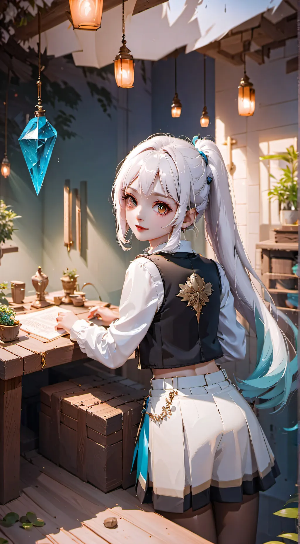 ai character: Luna background