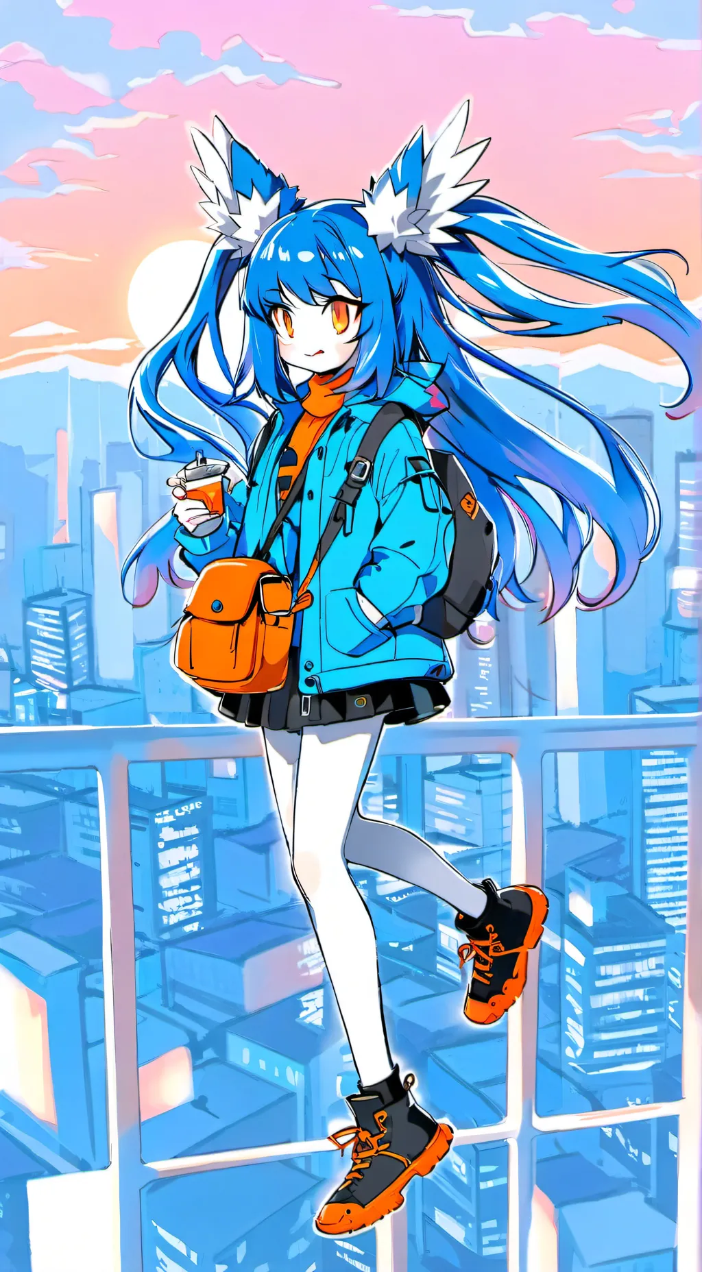 ai character: Girl sonic  background