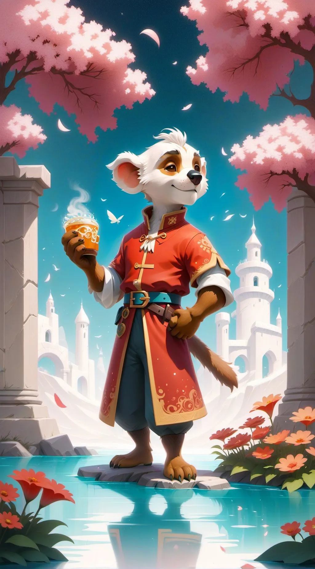 ai character: zarf cazador osos background