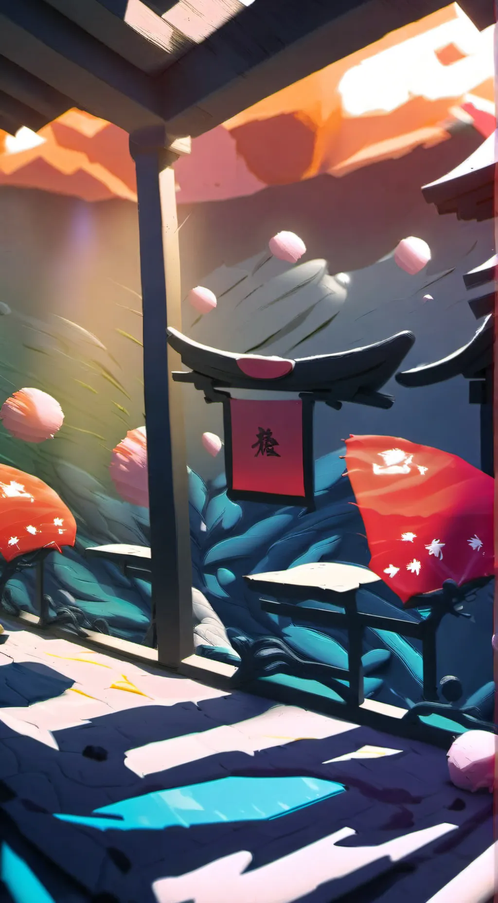 ai character: tienda china background