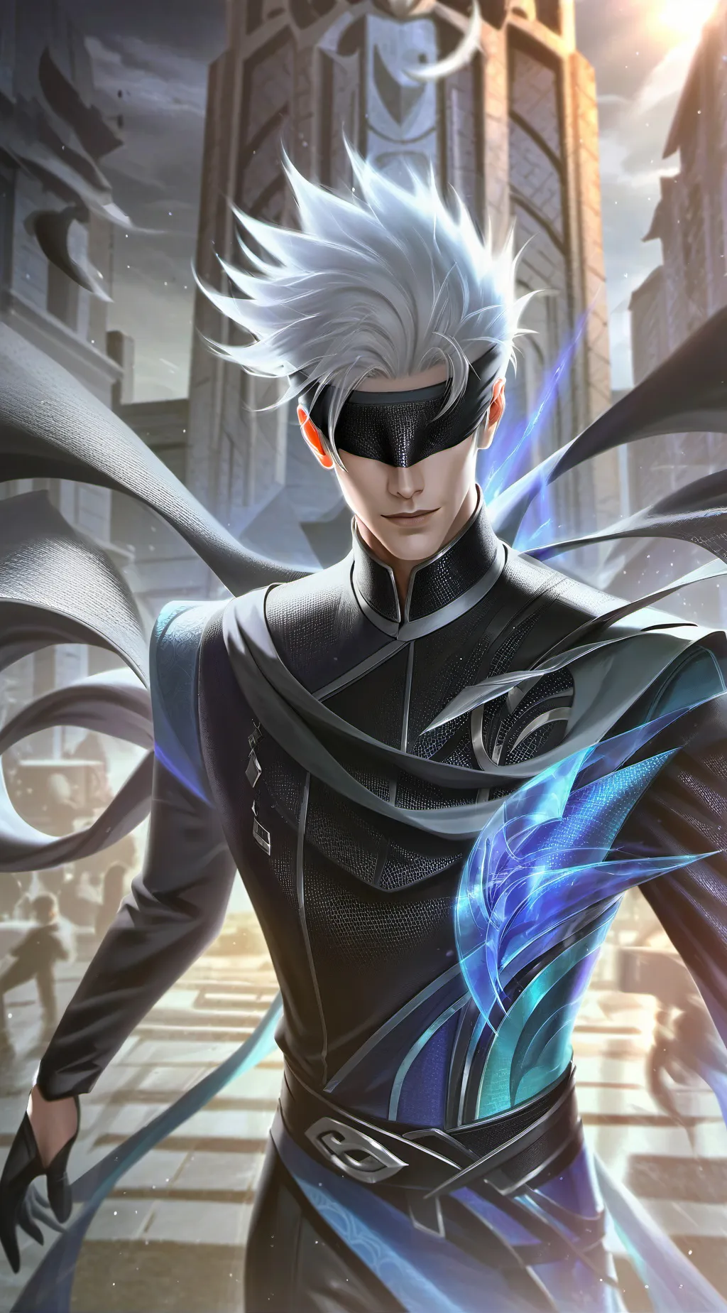 ai character: Gojo Satoru background