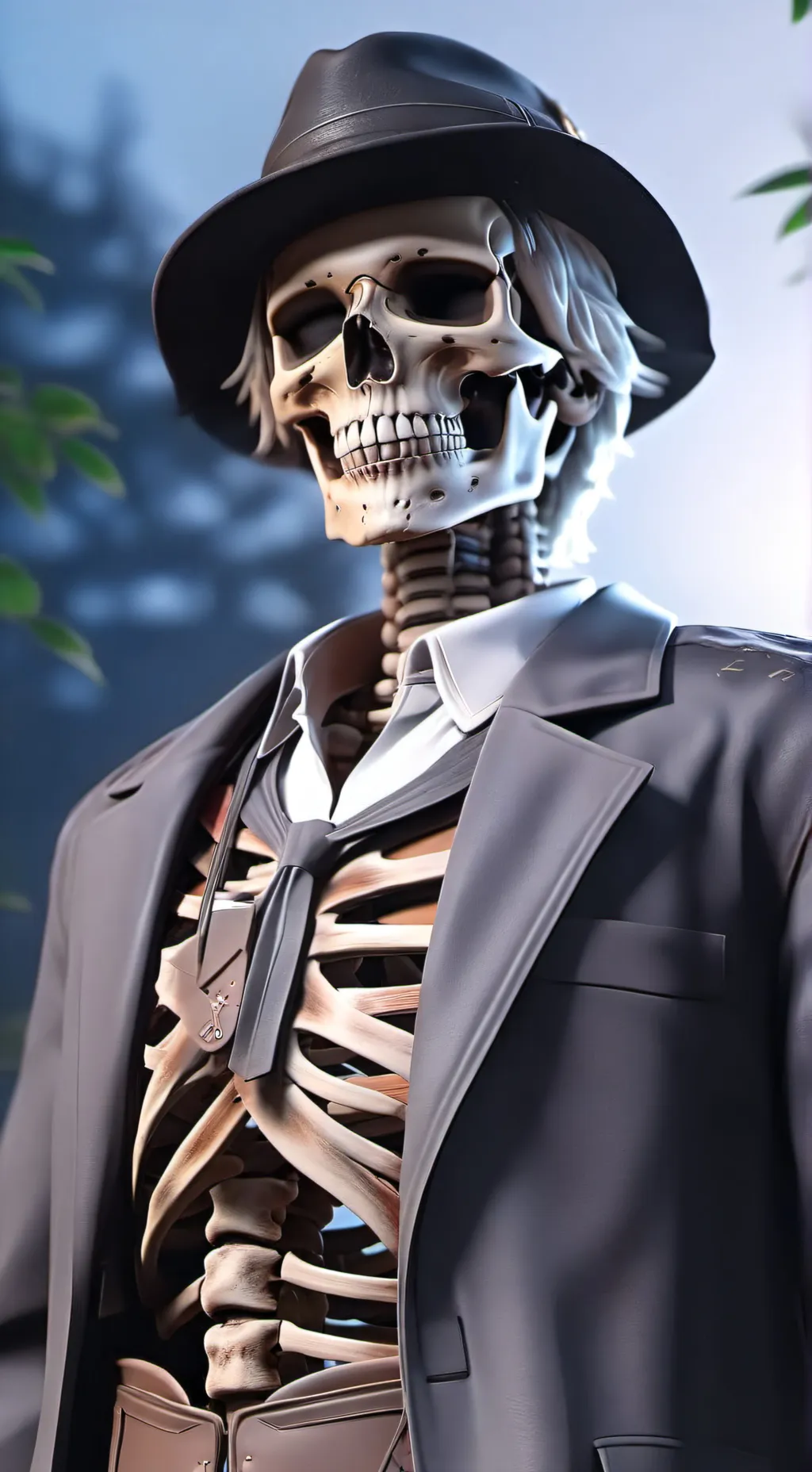 ai character: mr skelly background