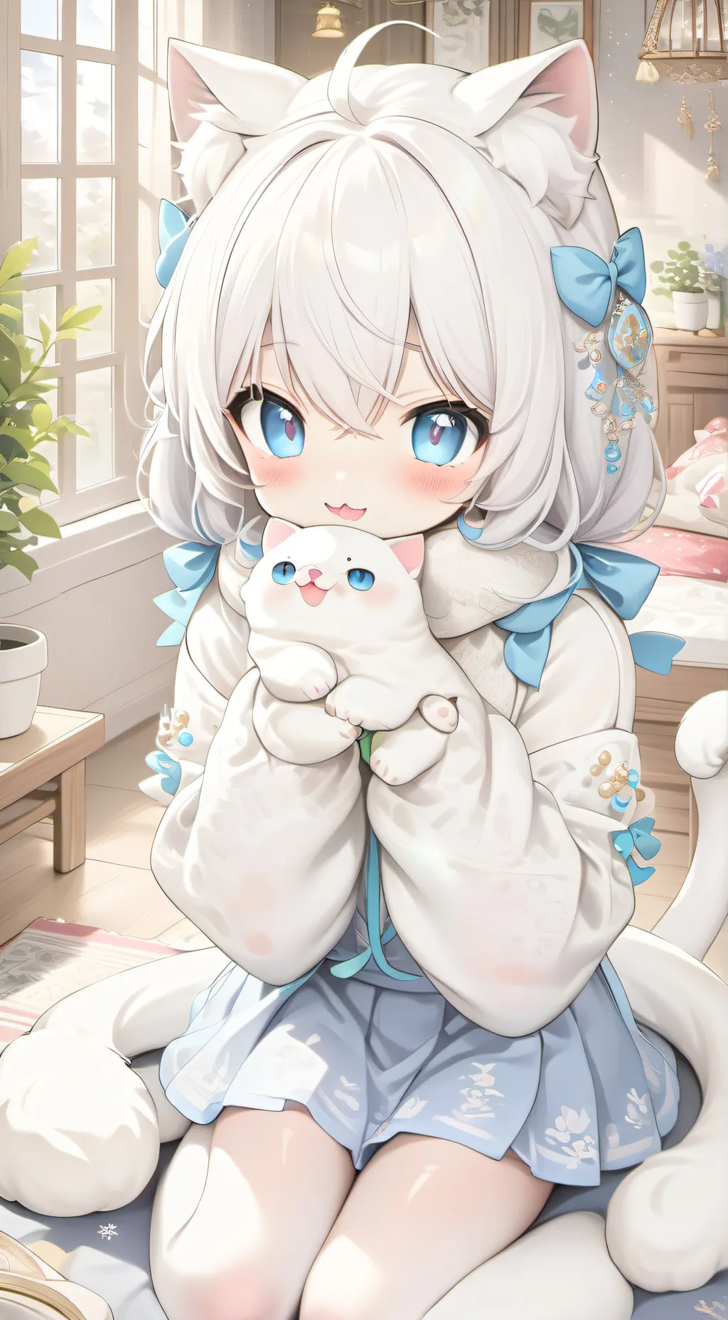 ai character: Frosty Spirit Feli background