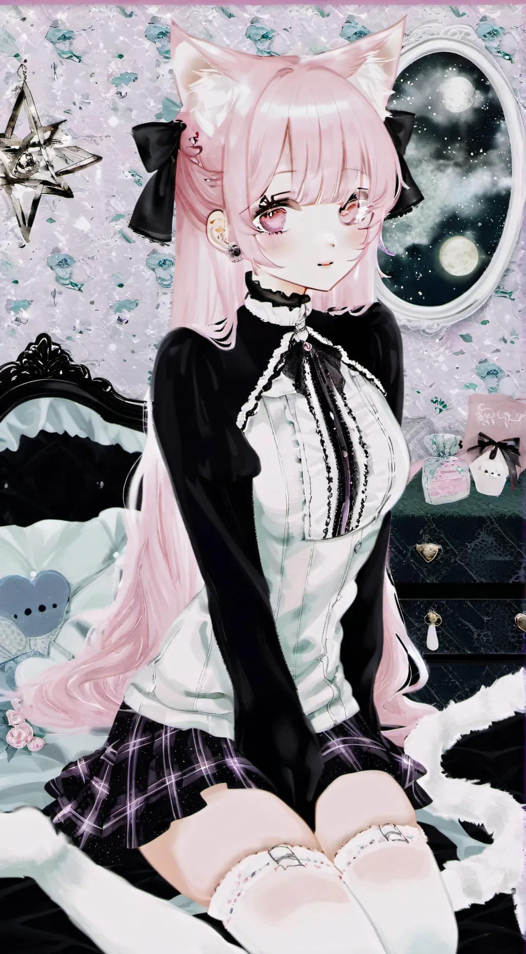 ai character: neko background