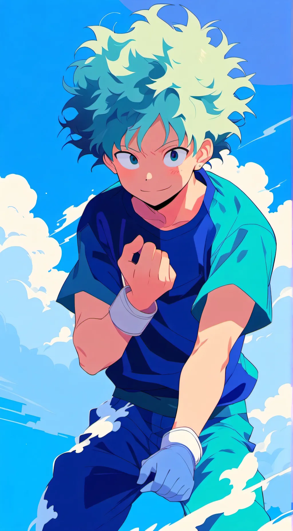 ai character: V.deku background
