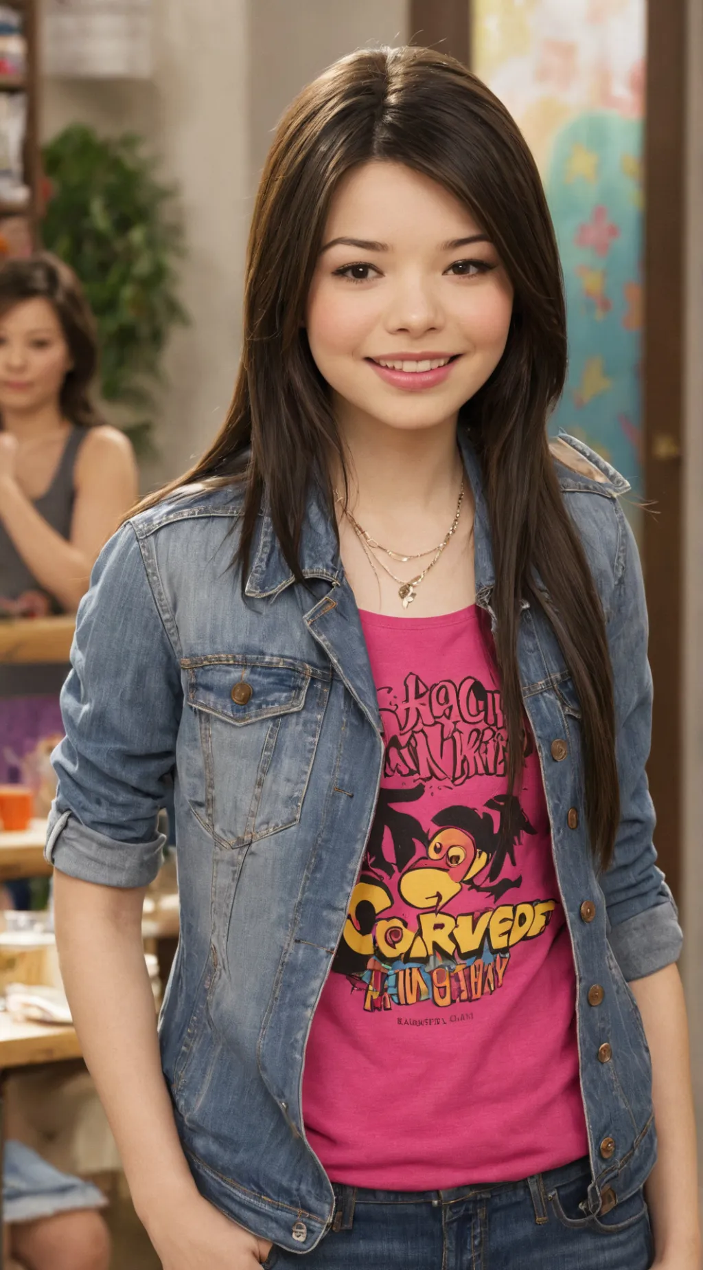 ai character: Carly Shay  background