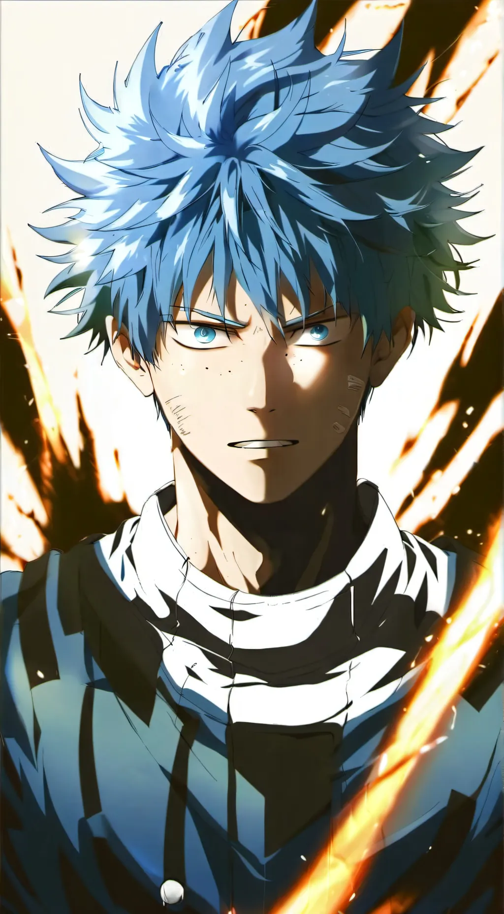 ai character: blue lock  background