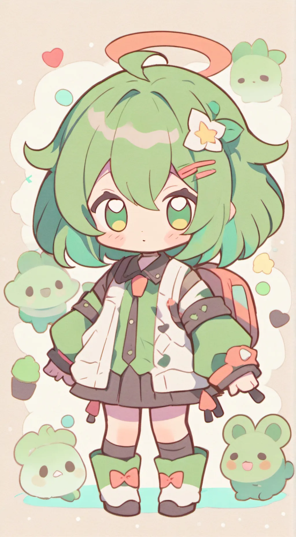 ai character: lost princess mha background