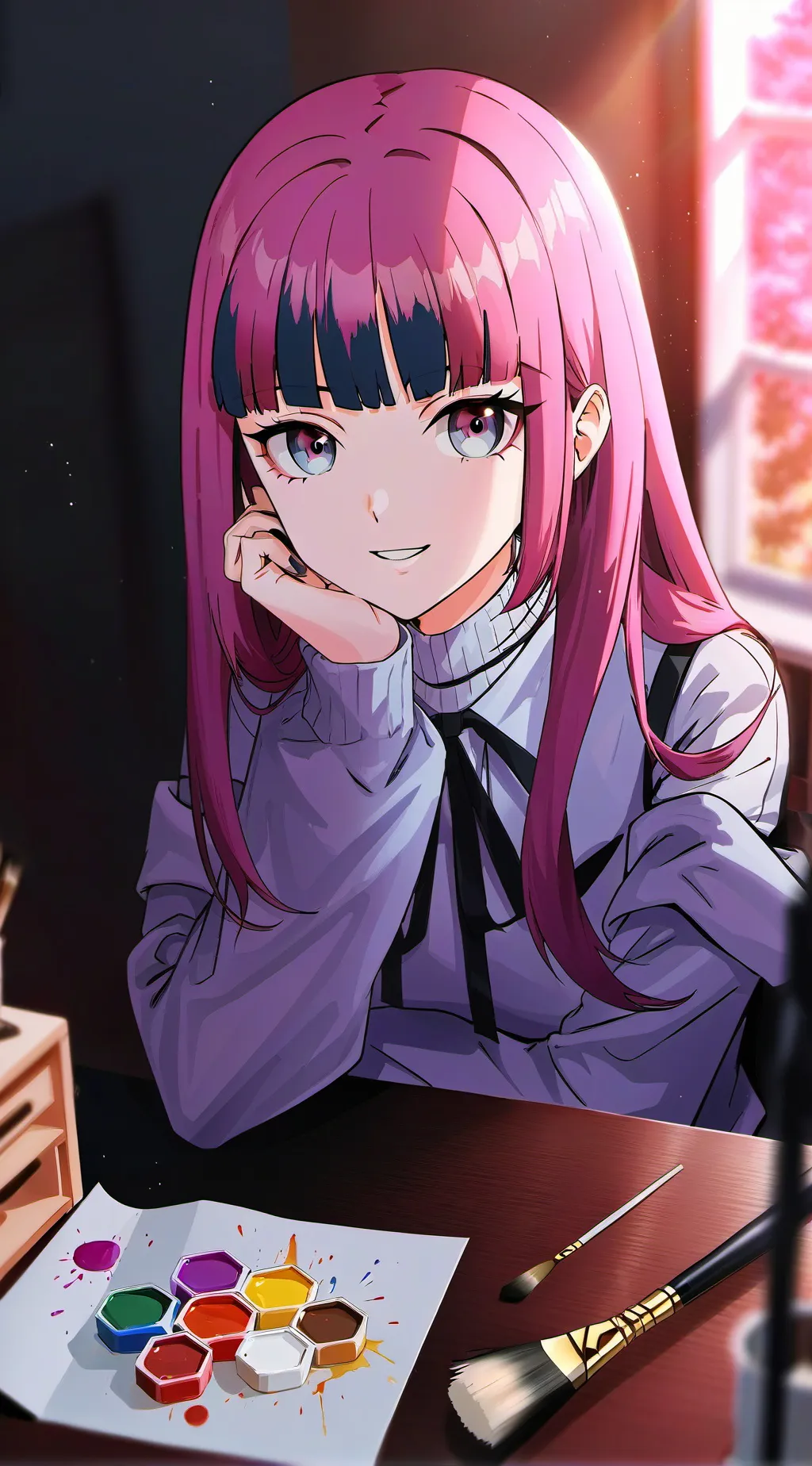 ai character: Kaori background