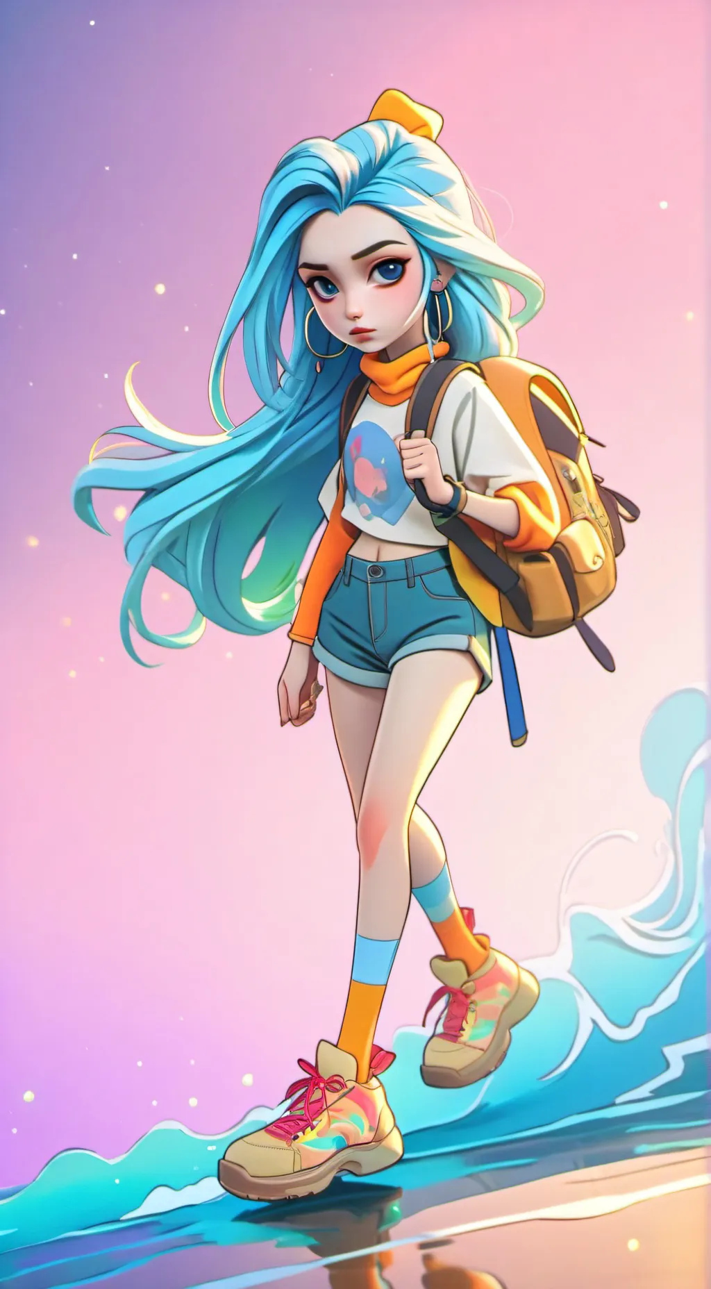 ai character: Solangelo💛🖤 background