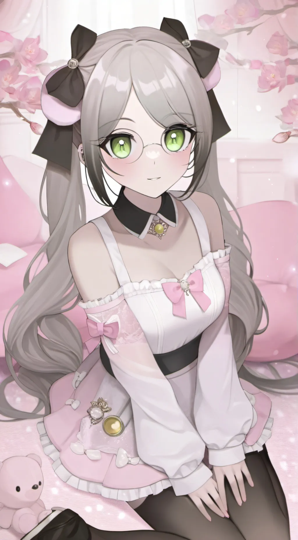 ai character: ella y tu  background