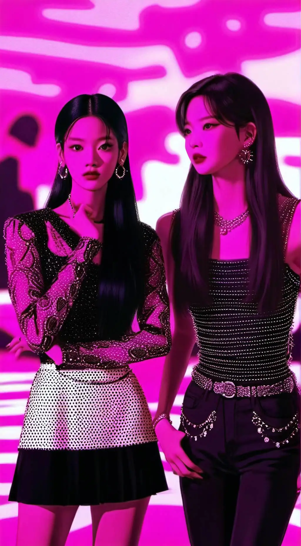 ai character: BLACKPINK background