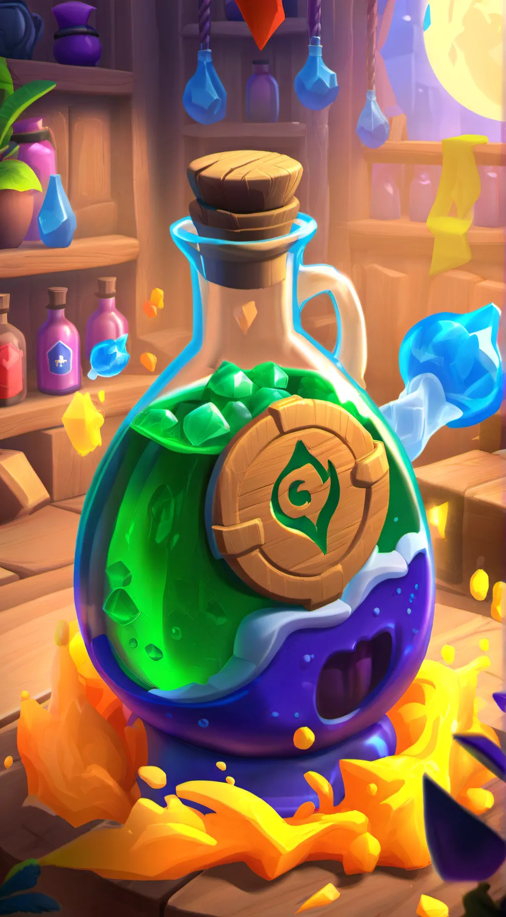 ai character: Fat preg potion  background