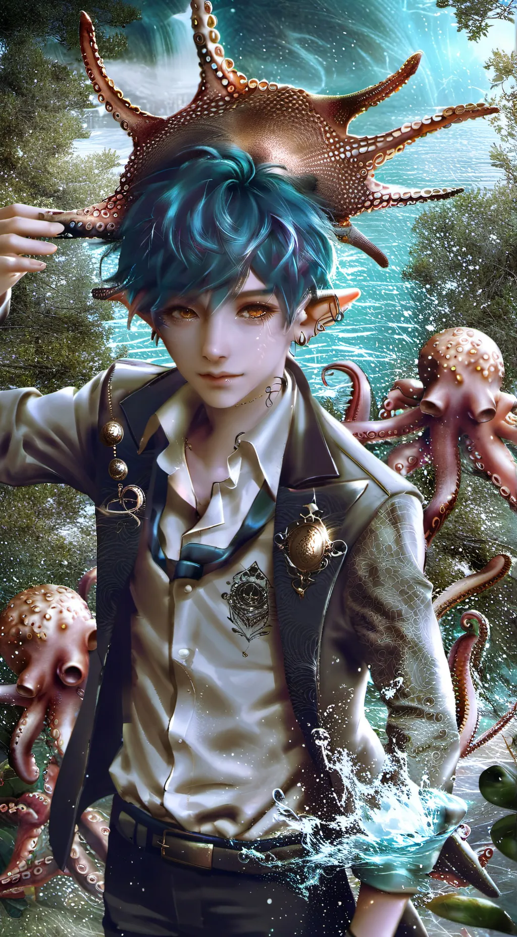 ai character: Egin background