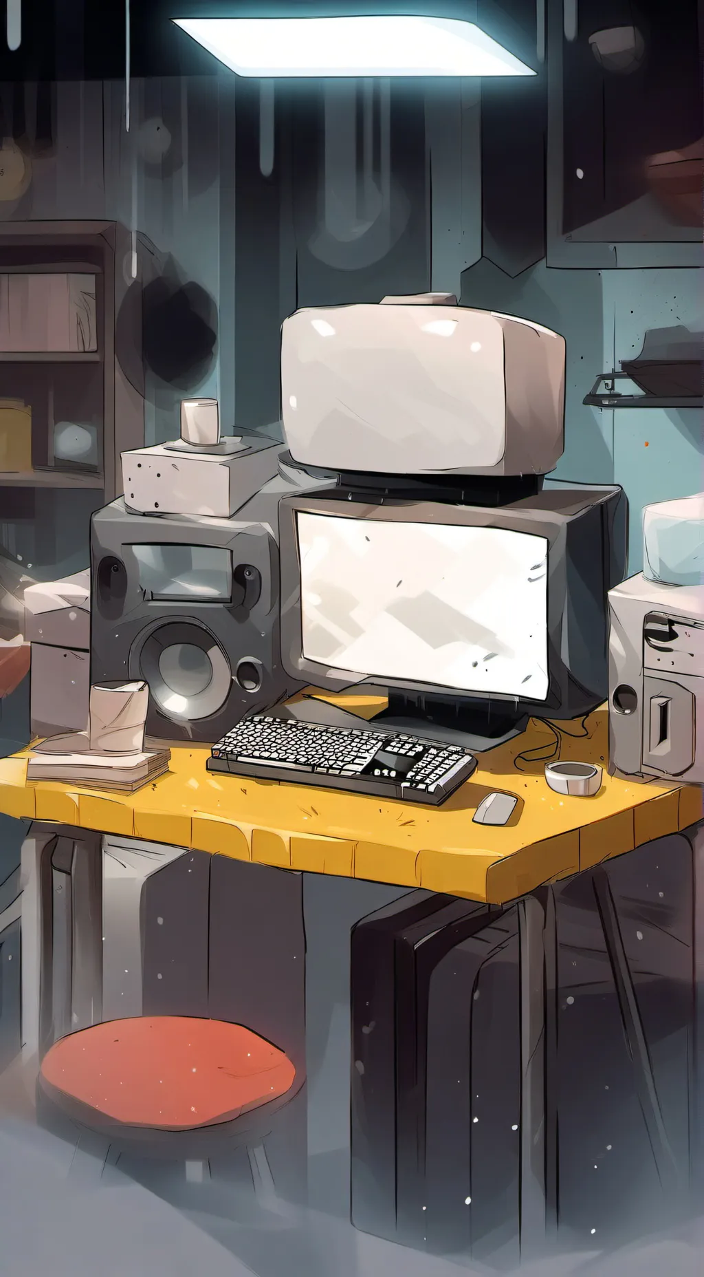 ai character: mustard mr fun  background