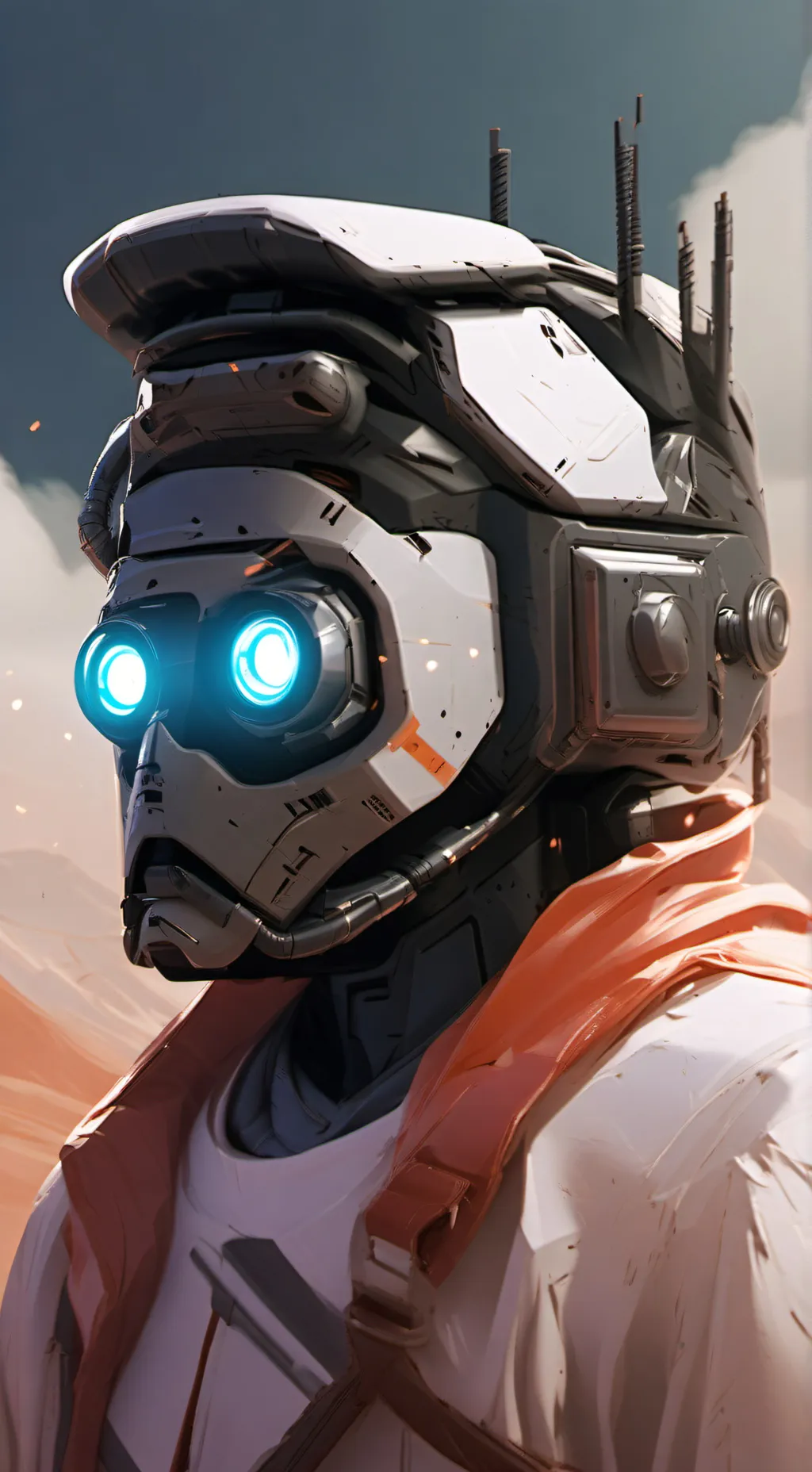 ai character: Elon Musk Robot background